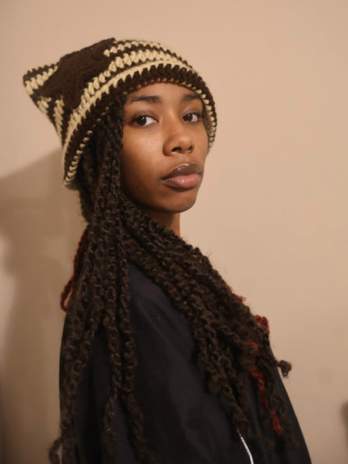brown sugar star cat beanie