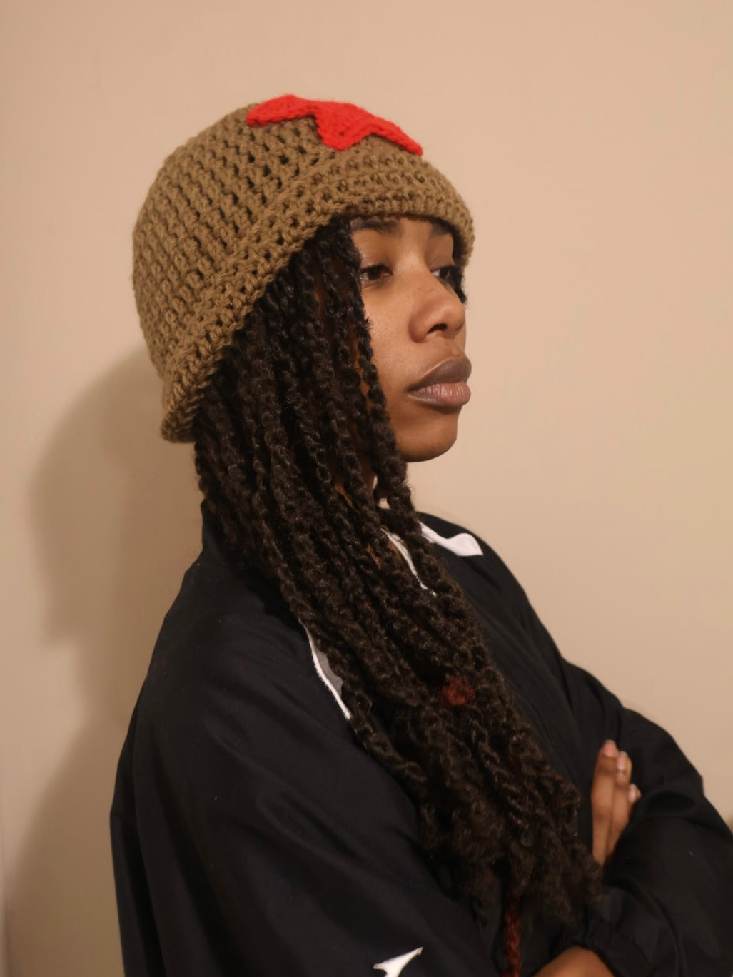 cinnamon star beanie