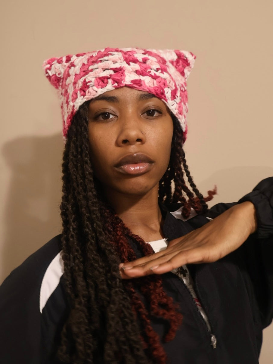 strawberry milk cat beanie
