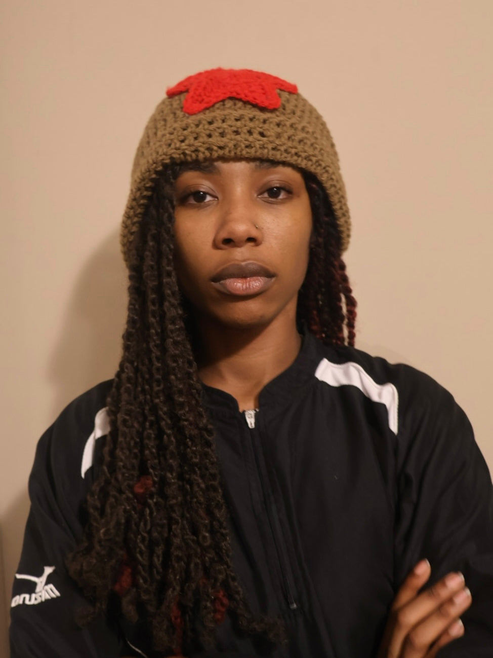 cinnamon star beanie
