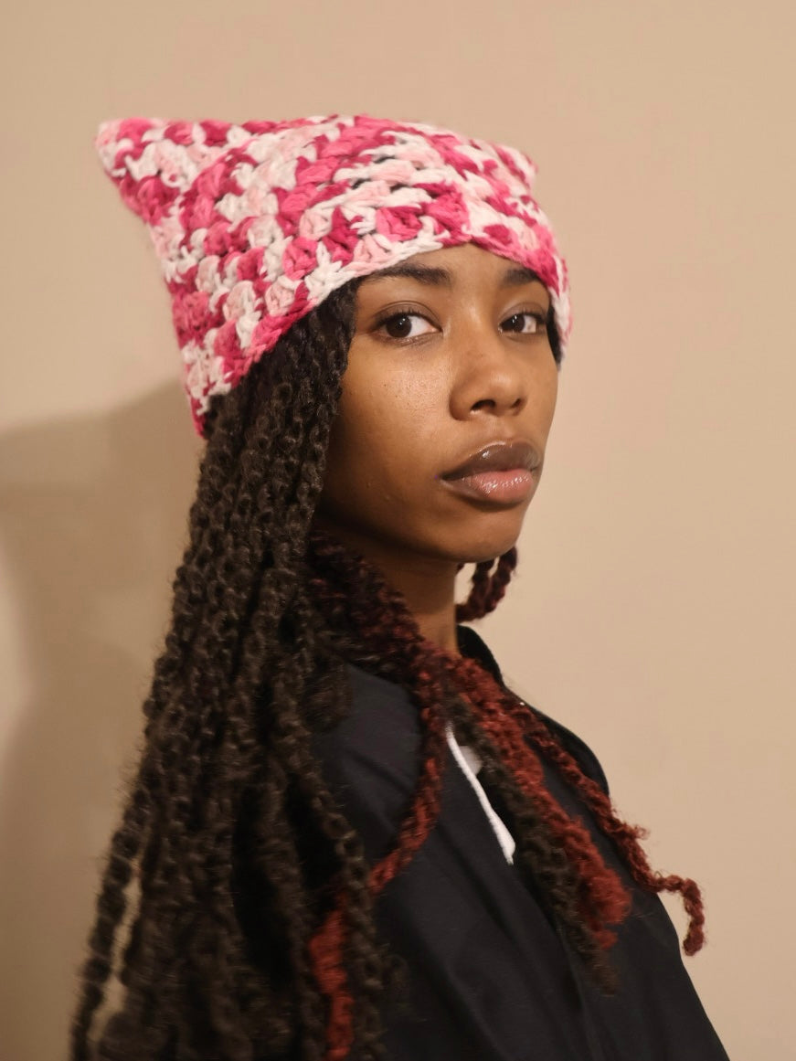 strawberry milk cat beanie